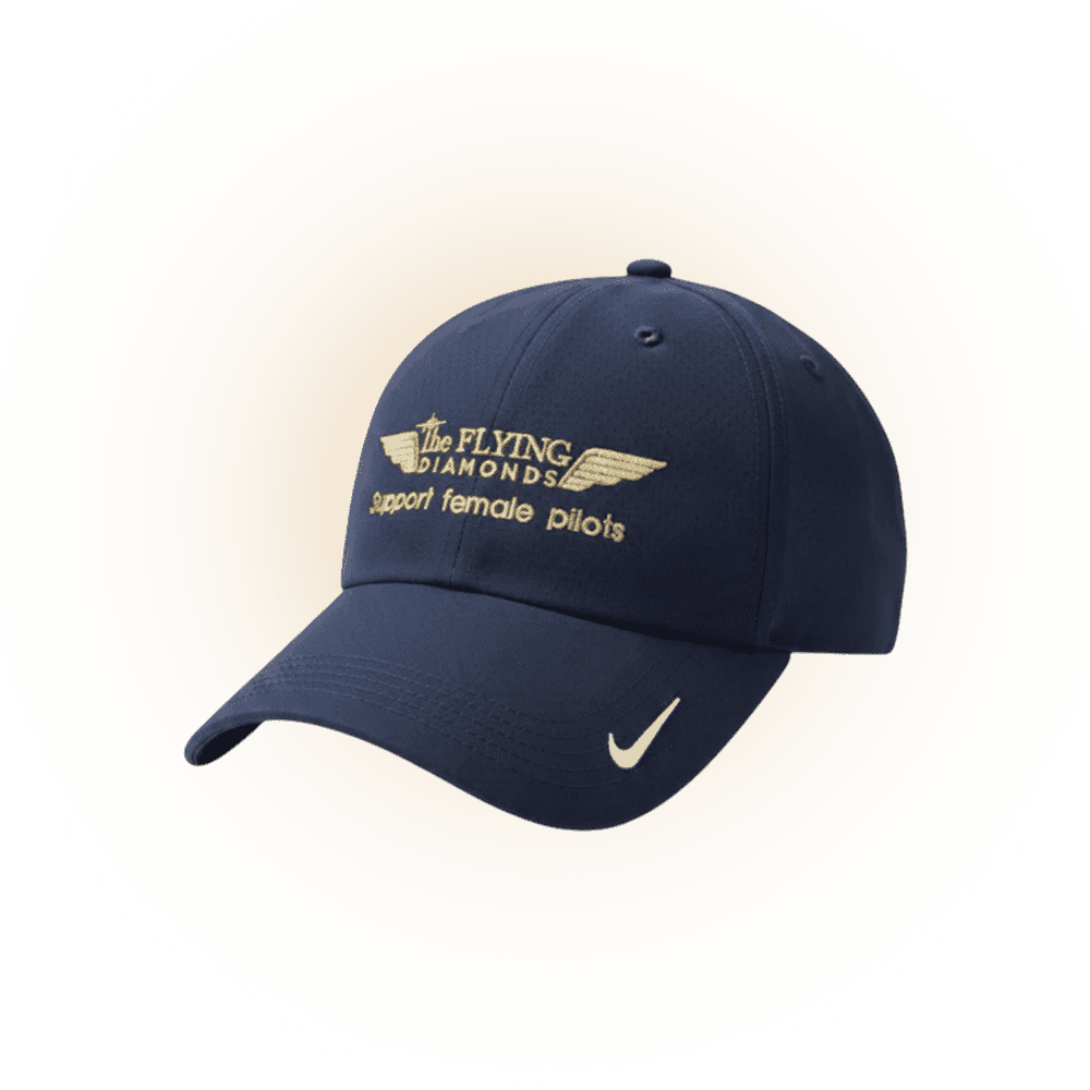 Navy cap with aviation support message.